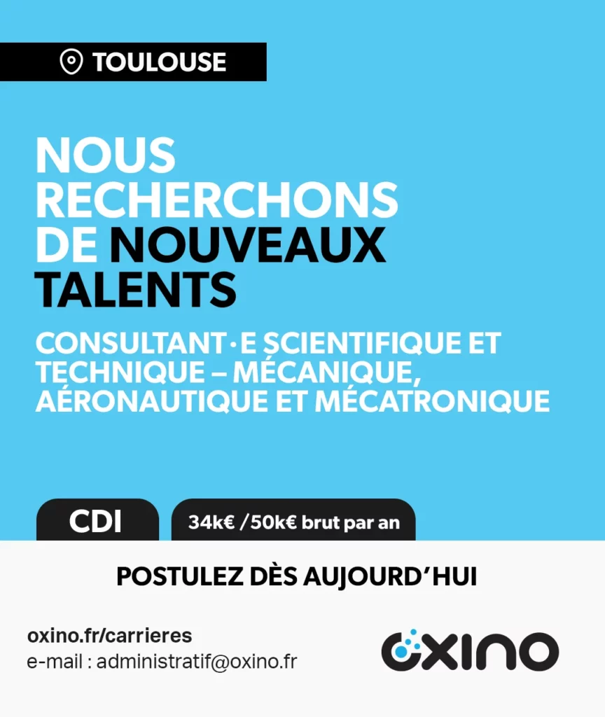 CDI - Consultant·e scientifique et technique – Mécanique, Aéronautique et Mécatronique