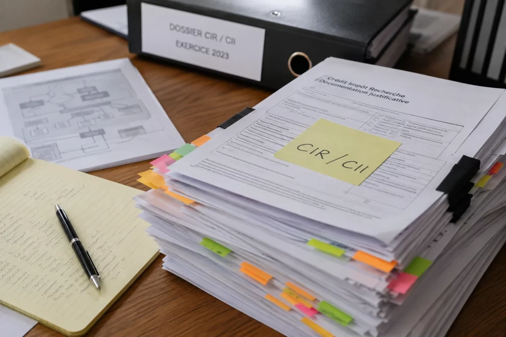 documents contrôle fiscal CIR CII